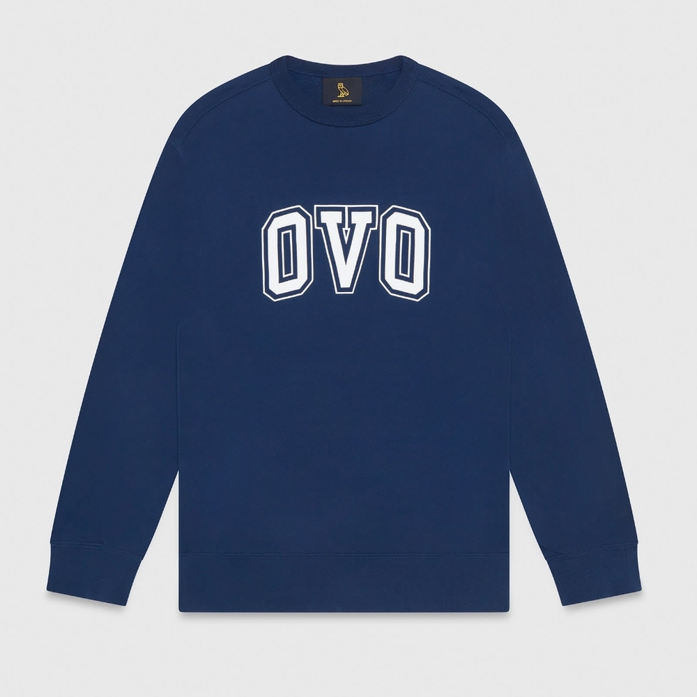 OVO October's Very Own Arch Crewneck Navy 100% Cotton Large